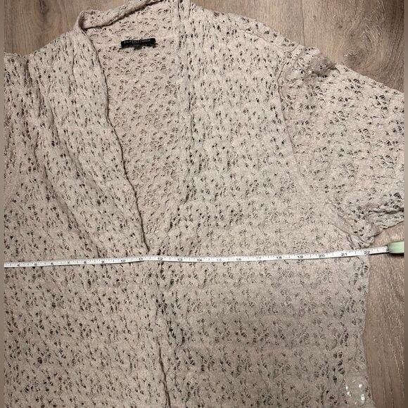 Eileen Fisher wool lace lightweight cardigan - Picture 9 of 13